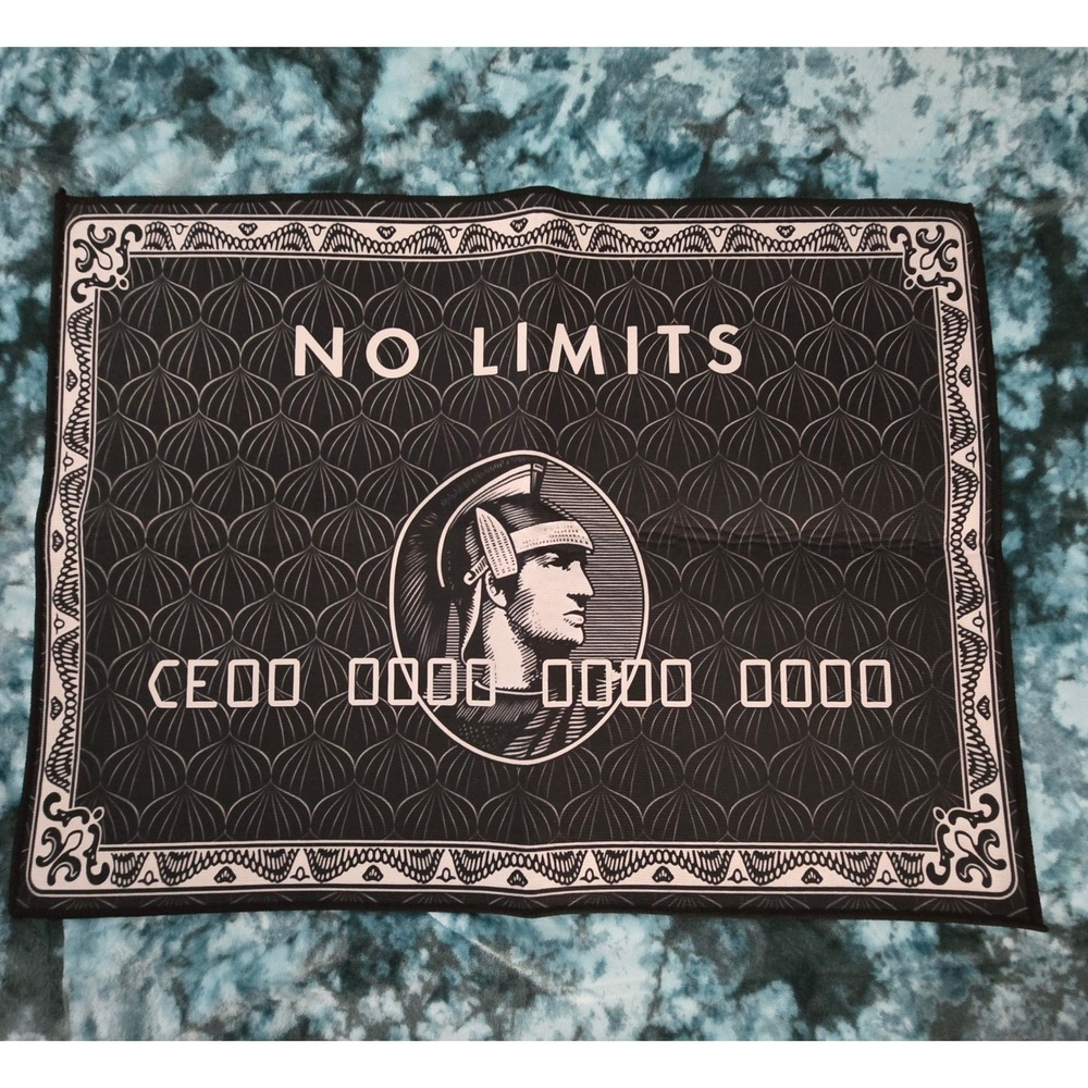 NEW No Limits Black and White Amex Card Rug / Tapestry
